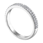 Estate 14k White Gold Diamond Ring // Ring Size: 6.5