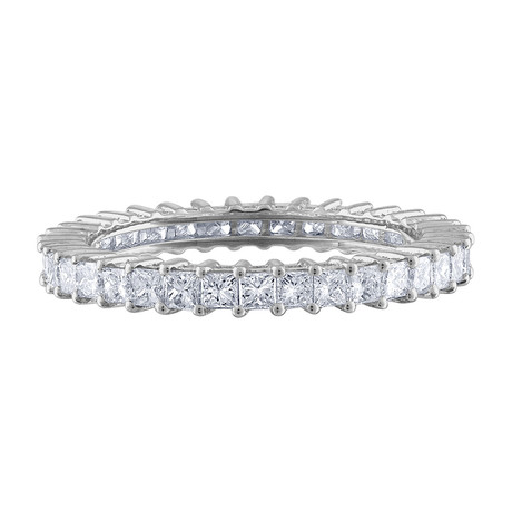 Estate 18k White Gold Diamond Ring II // Ring Size: 6.25