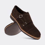 Ajax Monk Strap Shoes // Brown (Euro: 43)