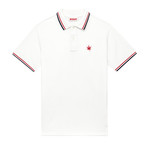 1983 Polo // White + Red + Navy (L)