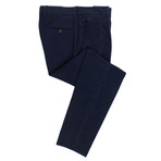 Cotton Pleated Dress Pants // Blue (54)