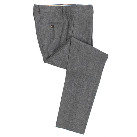 Wool Pleated Dress Pants V2 // Dark Gray (56)