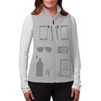Women's Fireside Fleece Vest // Charcoal (M1)