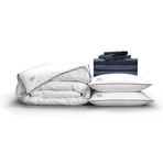 Luxe Soft + Smooth Perfect Bedding Bundle // Dark Navy (Full)
