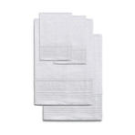 Towel Set of 4 // 2 Hand + 2 Bath (White)