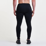 Icon Tapered Joggers // Black (M)