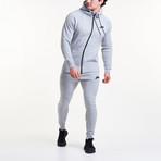 Icon Tapered Joggers // Heather Gray (M)