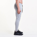 Icon Tapered Joggers // Heather Gray (S)
