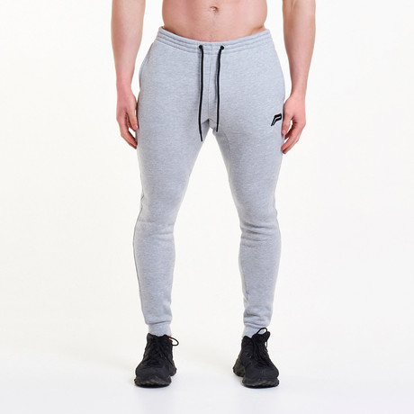 Icon Tapered Joggers // Heather Gray (S)