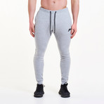 Icon Tapered Joggers // Heather Gray (L)