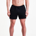 Icon Tapered Shorts // Black (S)