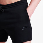 Icon Tapered Shorts // Black (XL)