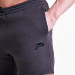 Icon Tapered Shorts // Slate (L)