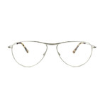 Men's Metal Aviator Optical Frame // Silver