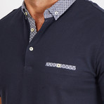 Ezra Short Sleeve Polo Shirt // Royal Blue (Small)