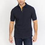 Antoine Short Sleeve Polo Shirt // Blue (Small)