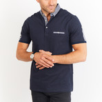Ezra Short Sleeve Polo Shirt // Royal Blue (Small)