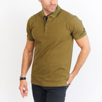 Arthur Short Sleeve Polo Shirt // Army Green (Small)