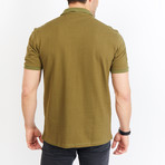 Arthur Short Sleeve Polo Shirt // Army Green (Small)
