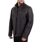 Leather Jacket II // Dark+Brown (XL)