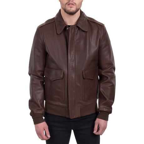 Leather Jacket II // Brown (XS)
