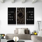 Live By The Sun Love By The Moon Canvas Set (Medium // 1 Panel)