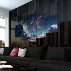Mountains and Space Canvas Set (Medium // 1 Panel)