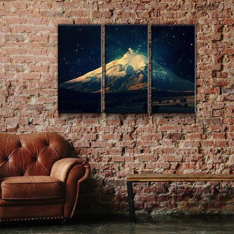 Starlit Mountain Canvas Set (Medium // 1 Panel)