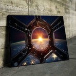 Sunrise View From The ISS Canvas Set (Medium // 1 Panel)