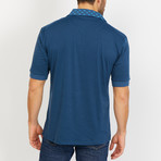 Oscar Short Sleeve Polo Shirt // Blue (Large)