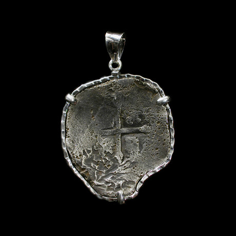 Large Shipwreck Coin Pendant // c. 1640