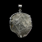 Large Shipwreck Coin Pendant // c. 1640