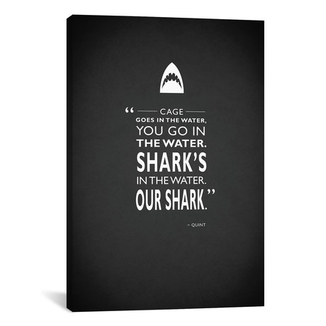 Jaws // Quote (18"W x 26"H x .75"D)