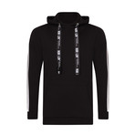 Tape Cord Hoodie // Black (M)