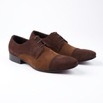 Paolo Lace Up Italian Design Dress Shoe // Brown (US: 9)