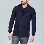 Owen Coat // Navy Blue (XL)