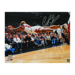 Dennis Rodman Signed Chicago Bulls Diving For Basketball Photo // 16" x 20"