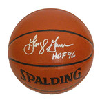George Gervin Signed Spalding NBA Indoor/Outdoor Basketball with HOF'96