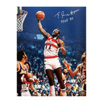 Elvin Hayes Signed Washington Bullets Action vs Lakers Photo with HOF'90 // 16" x 20"