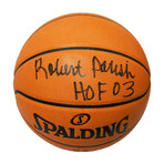 Robert Parish Signed Spalding Game Series Replica NBA Basketball with HOF'03