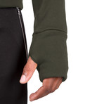 The PInnacle Full Zip Hoodie // Military Green (M)
