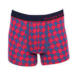 No Show Trunk // Houndstooth // Red (L(36"-38"))