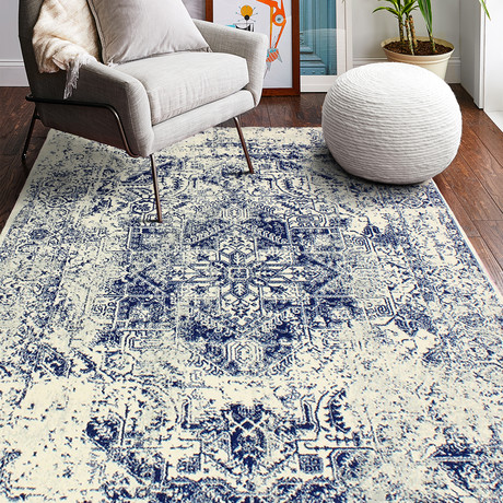 Digna // Iv/Blue (2'6" X 8' (Runner Rug))