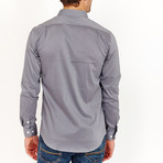 Josiah Long Sleeve Button-Up Shirt // Metallic Gray (Large)