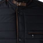 Francis Slim Fit Coat // Black (Large)