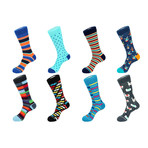 Crew Sock Combo Set // Connor // 8 Pack
