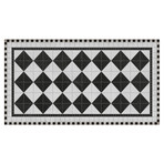 Black Victorian Tile Design Mat