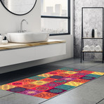 Colourful Mandala Tiles Rug Mat