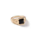 Black Sapphire Ring // 14K Gold Plating (10)