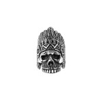 Stainless Steel Skull Chief Ring (9)